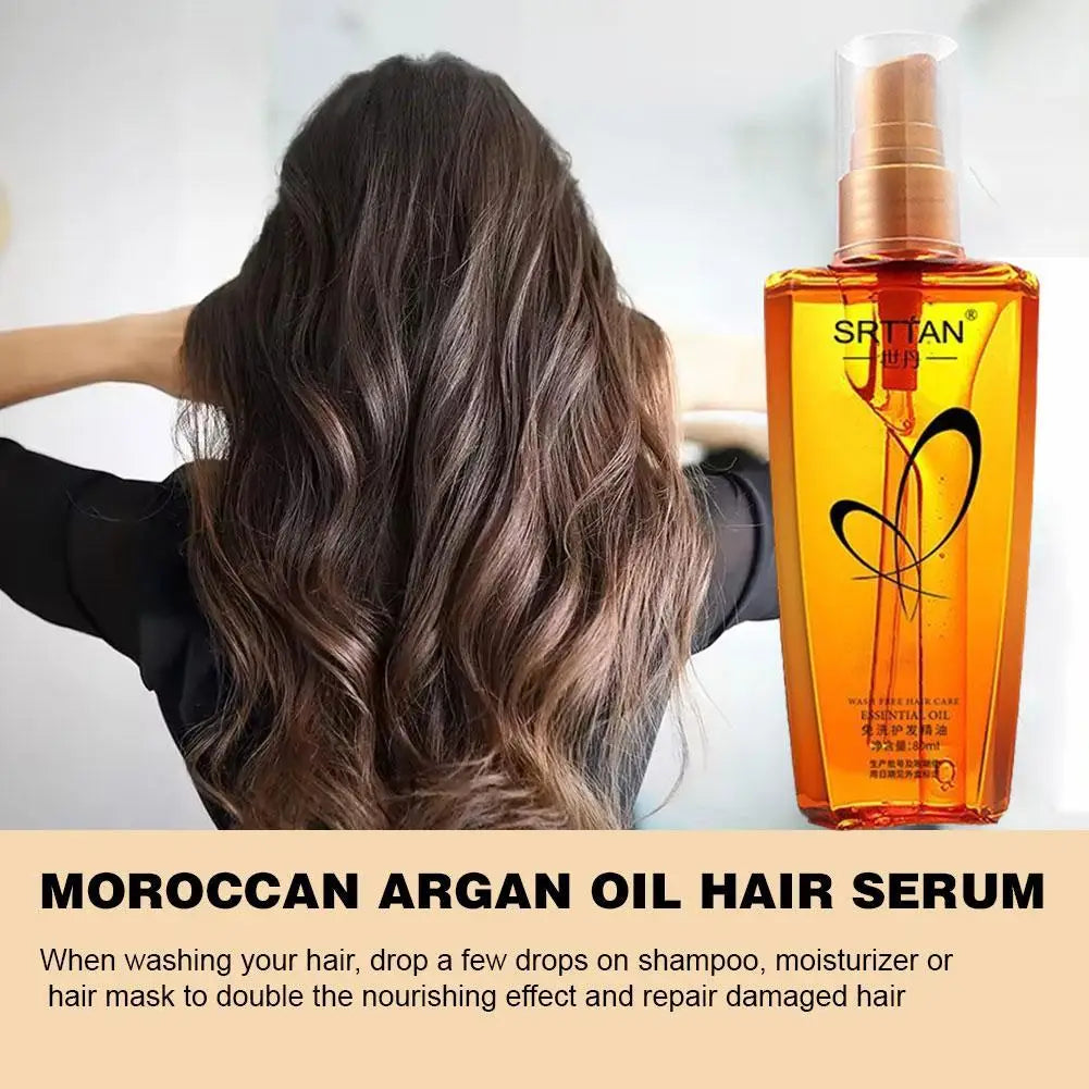 1PC Essential Oil Hair Care No-Wash Soft Non-Greasy Hair Oil Suitable for All Hair Types