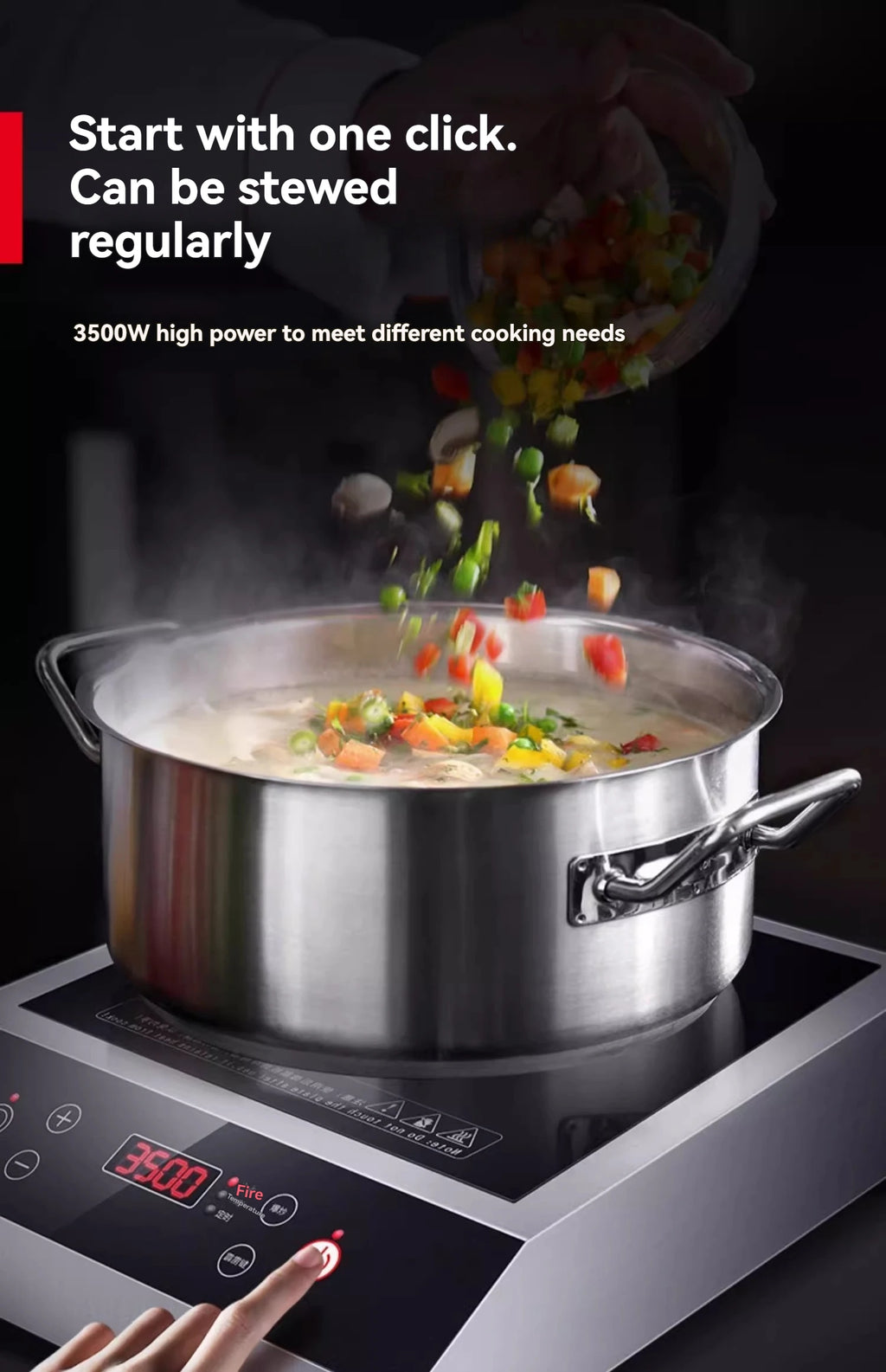 Commercial Induction Cooker 3500w High-power Hotel Flat Induction Cooker