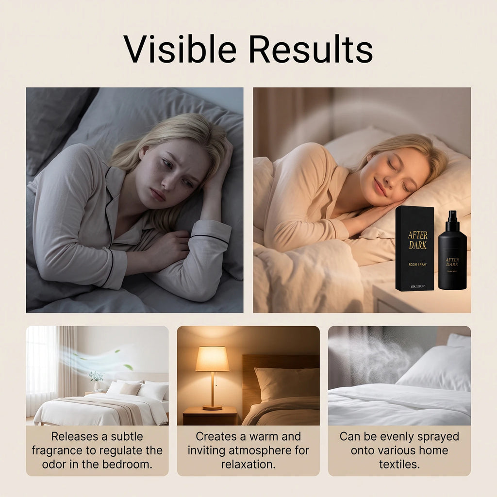 After Dark Room Spray Matte Compact Bottle Subtle Fragrance Odor Regulation Create Relaxing Warm Atmosphere Home Textile Spray