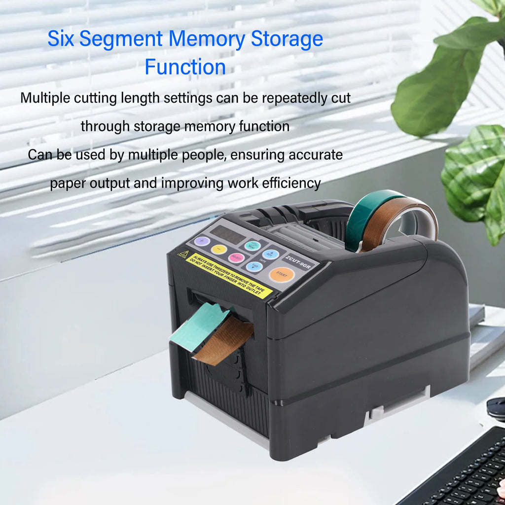 Automatic Tape Dispenser 999mm Cut Length Electric Ribbon Cutting Machine for 6‑60mm Wide Tapes Automatic Tape Dispenser