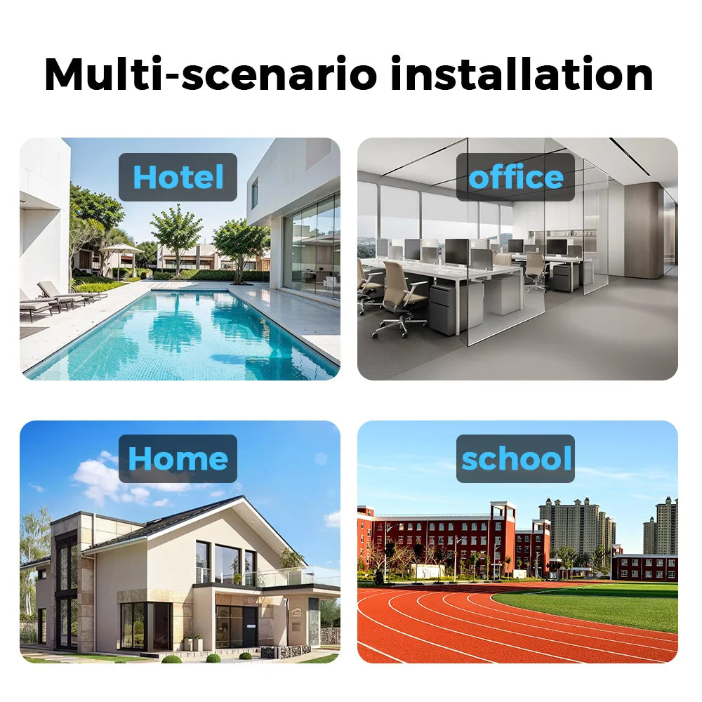 PANEPO 4MP 2K ICsee Wifi Camera Human Detection Outdoor Surveillance Camera Night Vision Two Ways Audio Home Security Protection