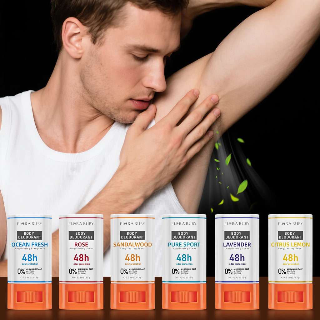 Deodorant Women & Perfume Balm Long-Lasting 48H Pure Sport Fragrance  Scent Deodorizing Preparations Men，Travel Attire 15g/0.6OZ