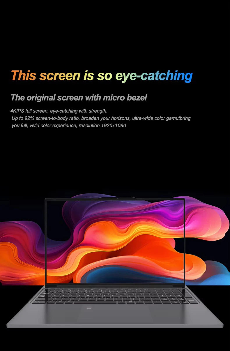 2026 Intel Core I9-9900/i3-6100 15.6' Laptop 16GB RAM 1/2TB SSD Windows 11 Pro Fingerprint Unlock Office Game Backlight Laptop