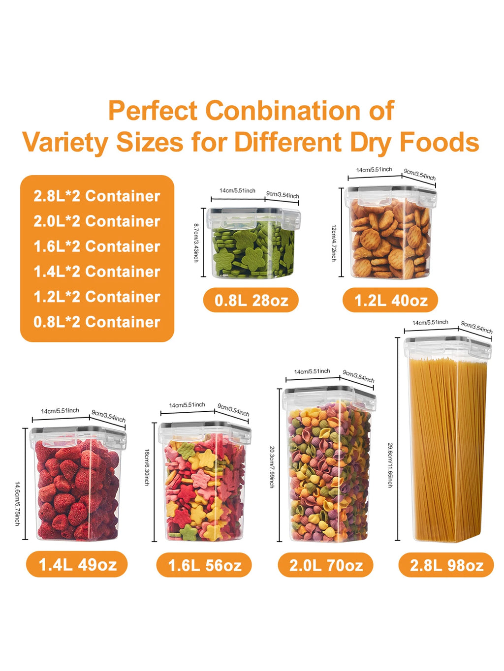 24/48pcs, Sealed Food Storage Containers with Lids - Lunch Boxes Ideal for Organizing and Storing Grains, Rice, Pasta, Tea, Nuts