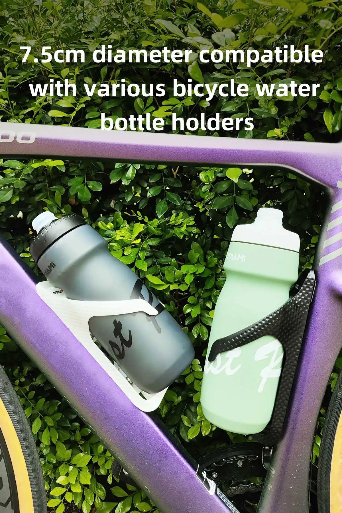 CYCLAMI Cycling Water Bottle 650ml Ultra Light Leak-proof Squeezable Camping Hiking Sports Bicycle Kettle Rapha 750ml Kettle