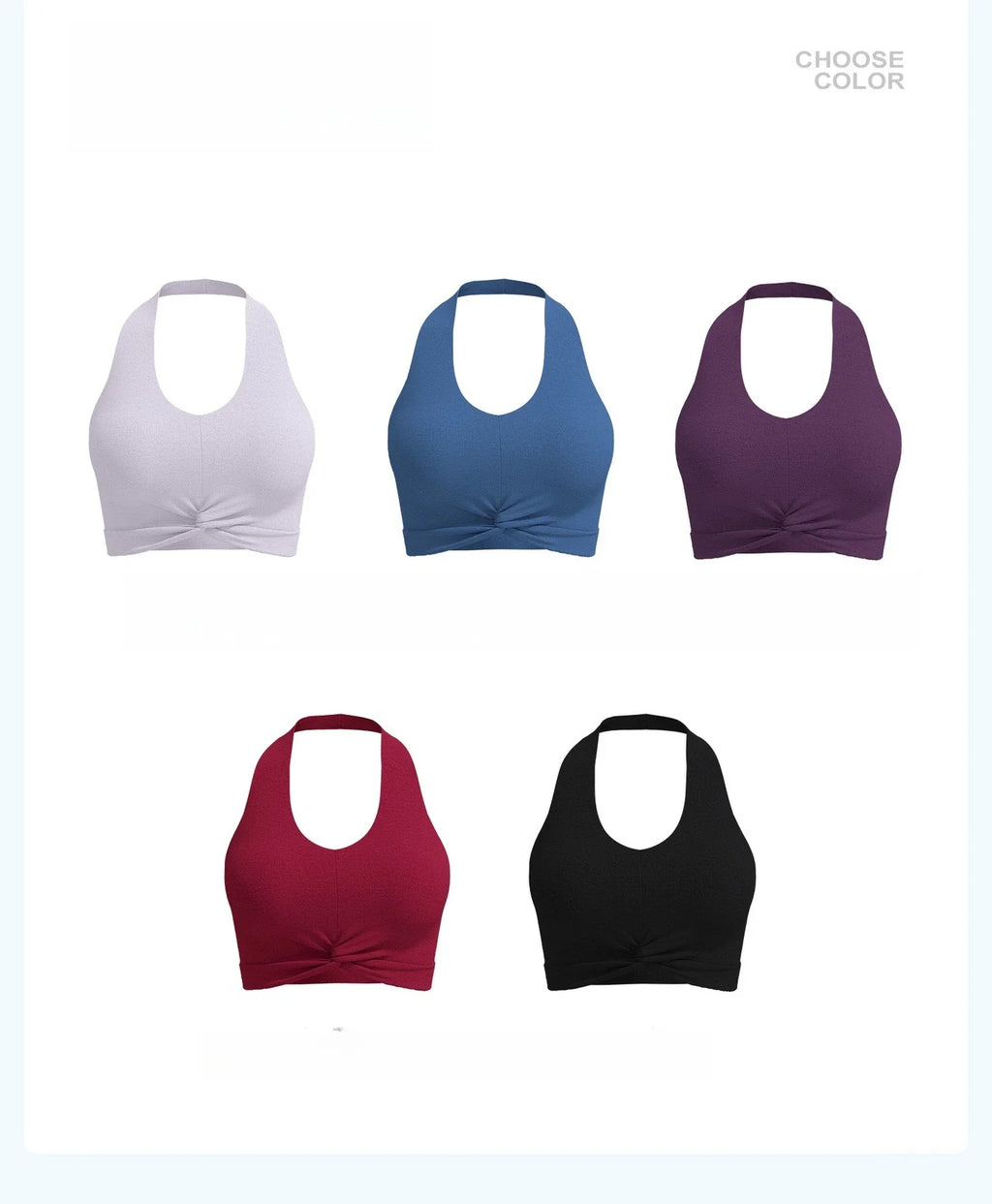 2026 NEW Women's High Elastic Breathable Yoga Vest Neck Back Sports Underwear Double-Sided Brocade with Detachable Chest Pad