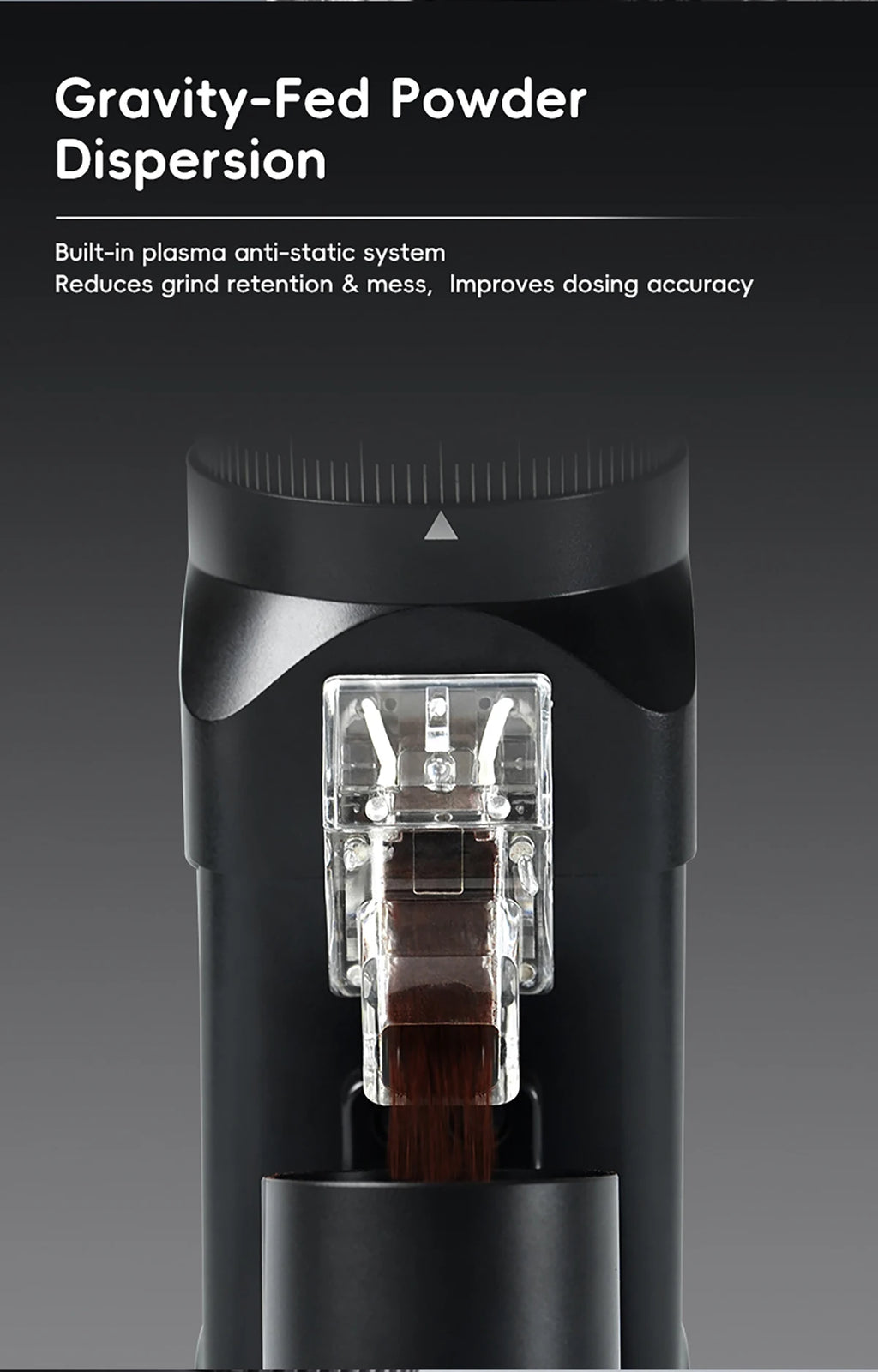 STARSEEKER E64 Electric Coffee Grinder 64MM Espresso Titanium Flat burr Stepless Fineness Adjustment Home Bean Grinder Black
