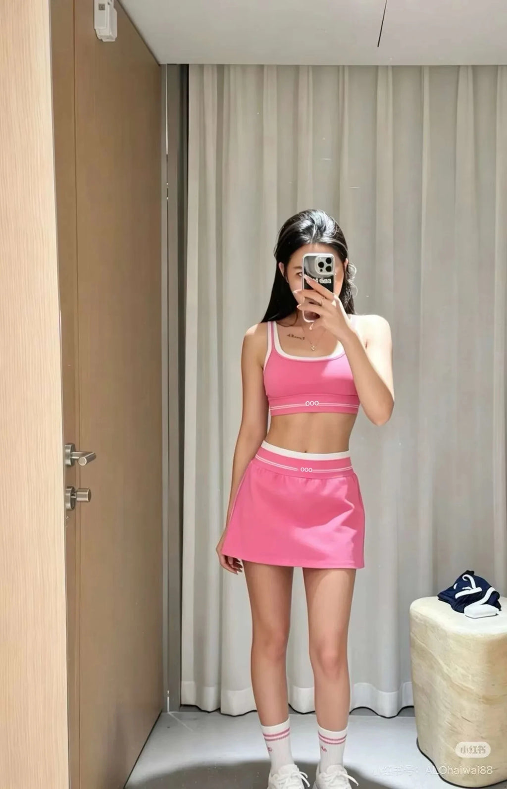 Four-color Cute Printed Camisole Top  Mini Skirt Set with Girly Vibe