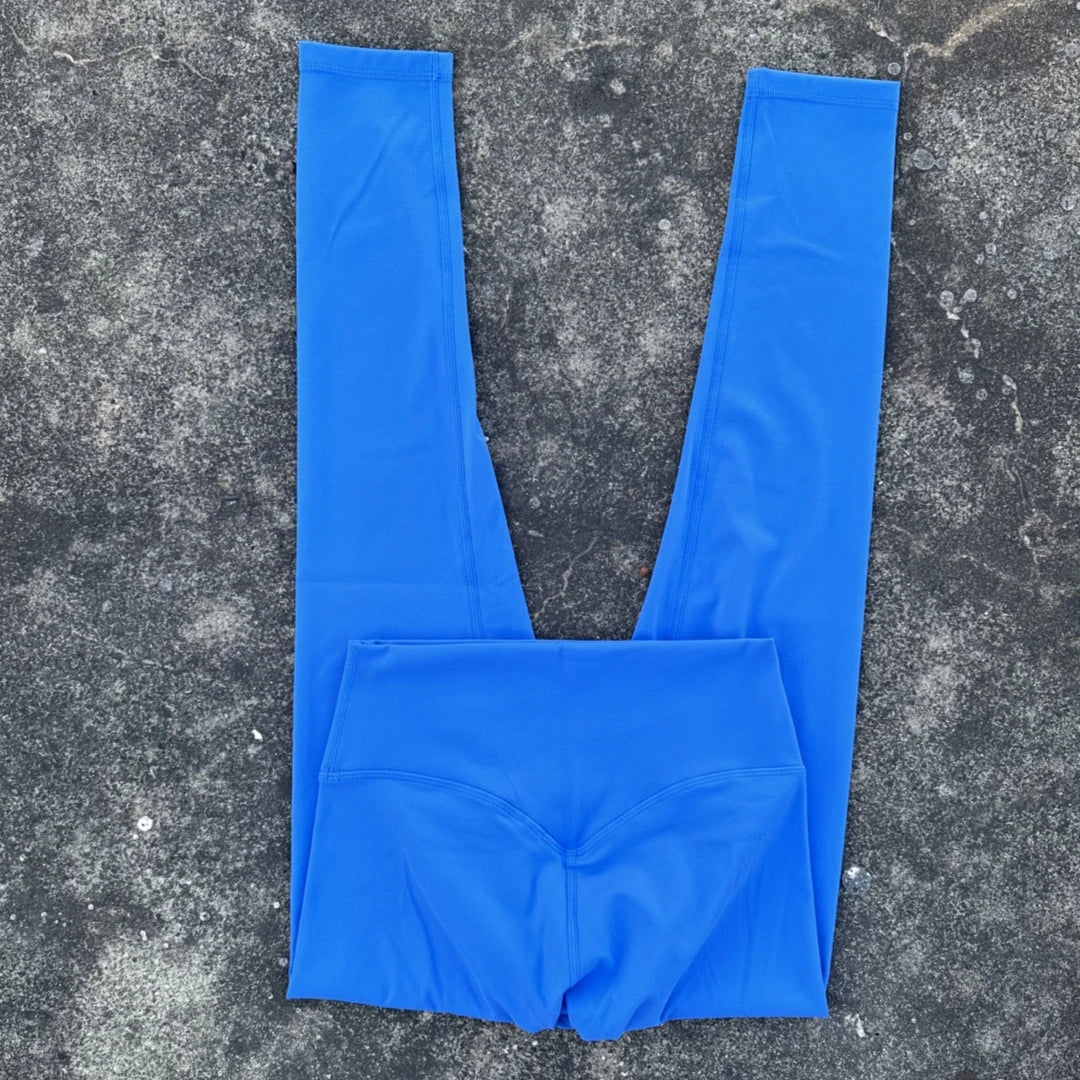 Solid Color Soft High Waist Yoga Legging Athletic Women Sport Pant Tight Butter Gym Fitness Workout Wear Training Compressible