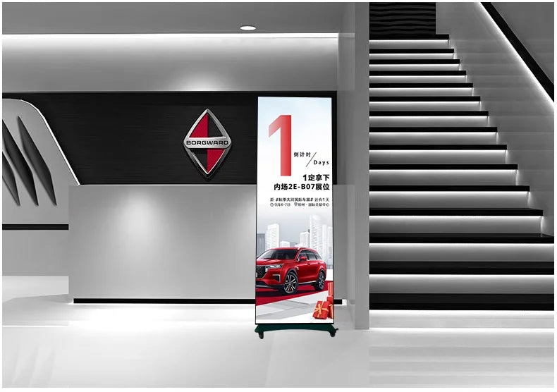 High Refresh Indoor GOB LED Poster Display Screen 640x1920mm High-Definition Multi-Unit Splicable for Business & Entertainment