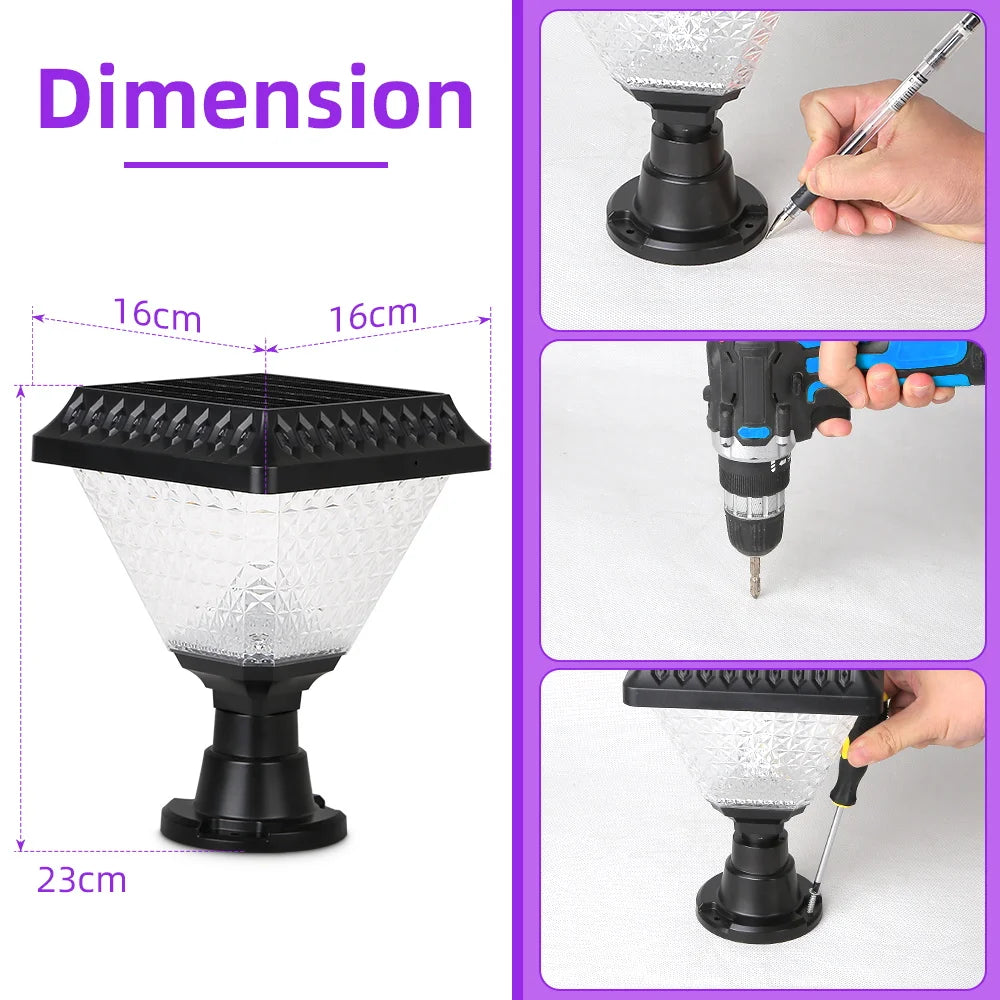 Outdoor Garden Solar Lights With Remote Control RGB Lights LED External Sunlight Lamp Garden Decoration Lighting Accessories