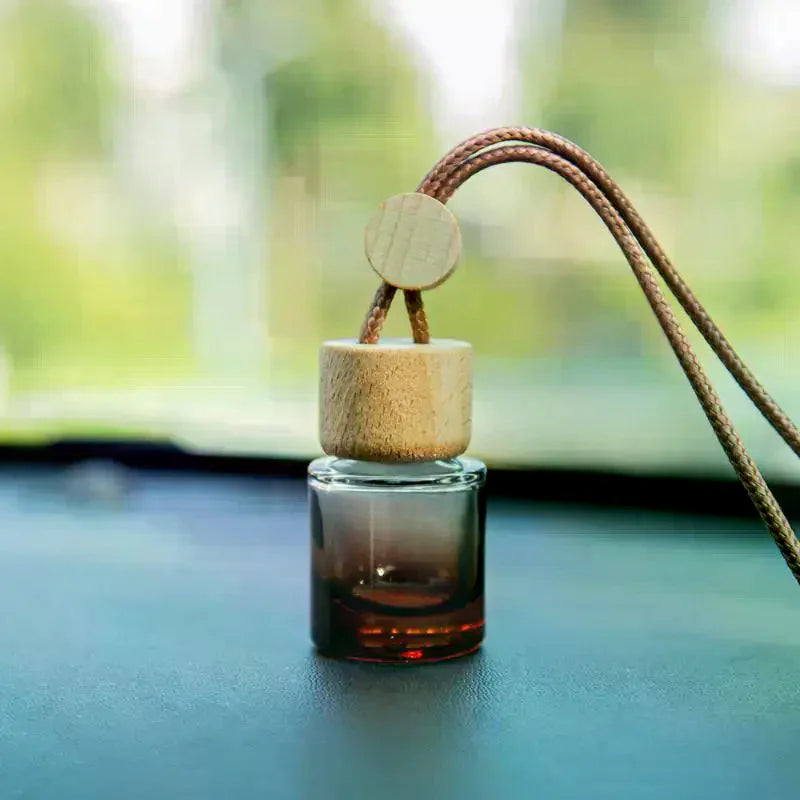 1Pcs Car Essential Oil Diffuser Fragrance Air Freshener Scent Perfume Bottle Ornament Small Round Cap Empty Bottle Pendant