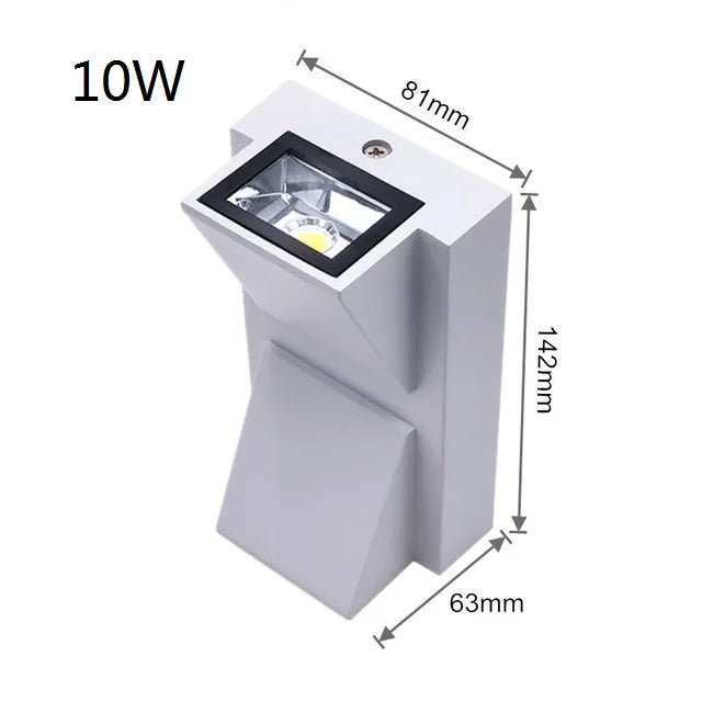 LED Wall Light Outdoor Waterproof IP65 Porch Garden Wall Lamp & Indoor Bedroom Bedside Decoration Lighting Lamp Aluminum