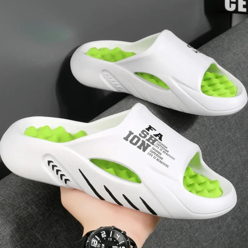 Big Size 48 Summer Massage Slippers For Women Men Indoor Outdoor Shoes Anti-slip Couples Home Bathroom Slides Beach Sandals