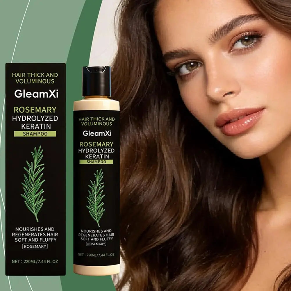 220ml Rosemary Hair Growth Shampoo Organic Rosemary Oil for Hair Growth, Natural Anti Loss Thickening Shampoo for Thinning Hair