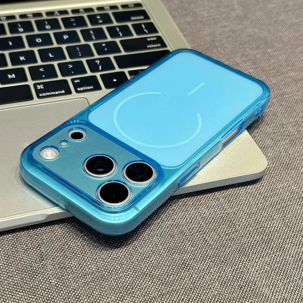 Ultra Thin Matte Clear For Magsafe Wireless Charging Soft TPU Case for iPhone 17 16 15 14 Plus 13 12 11 Pro Max Shockproof Cover