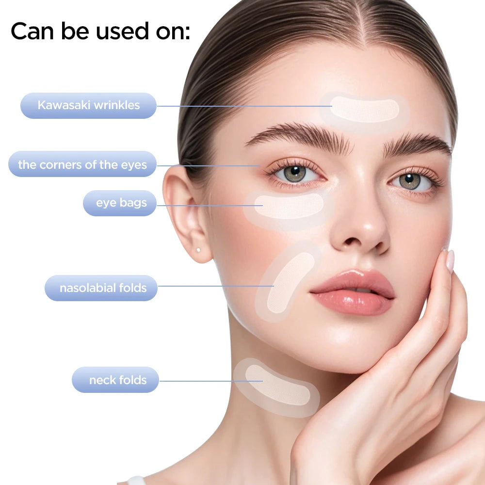 2/20PCS Microneedle Eye Patches Mask Korean Skin Care Hyaluronic Acid for Anti Wrinkle Aging Dark Circle Eyes Mask Moisturizing