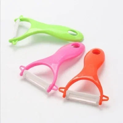 Kitchen Gadgets Accessories 2Pcs/lot Vegetable Fruit Ceramic Peeler Cooking Tools Potato Peelers Ceramic Peeler (Color Random)