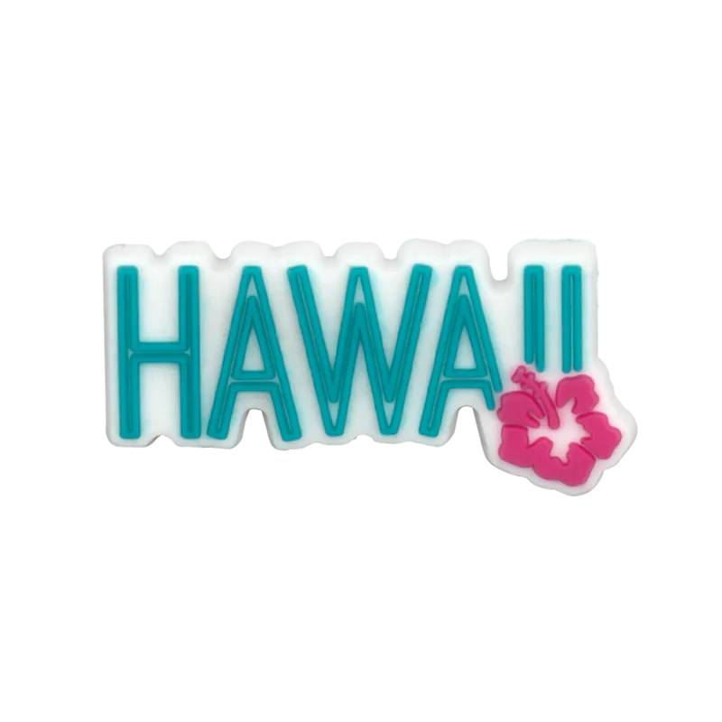 1/30PCS Shoe Charms New Hawaiian Style Flower Surf Board Shoe Accessories Pins for Clog Kawaii Women Men Cute Shoe Decoration