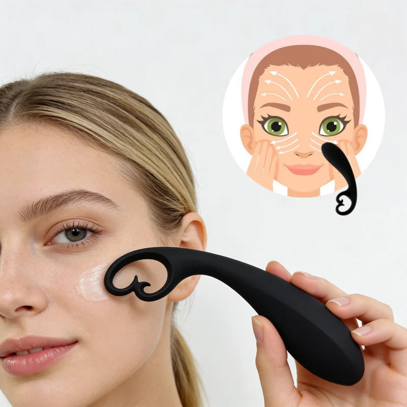 Black Beauty Face Massager Home Skin Care Massage Full Body Muscle Massage for Shower Skin Care Perfect for Holiday Gifts