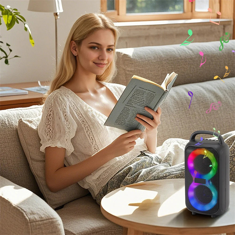 1000W Party Portable Speakers Bluetooth Wireless Boombox Sound Large Speaker Dual 3 Inch Subwoofer for Outdoor Dancing Family