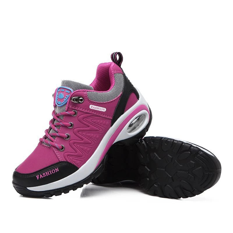 Casual Shoes For Spring And Autumn For Women, Thick Sole Shock-Absorbing Cushion Outdoor Shoes Middle-Aged Mother Travel Shoes