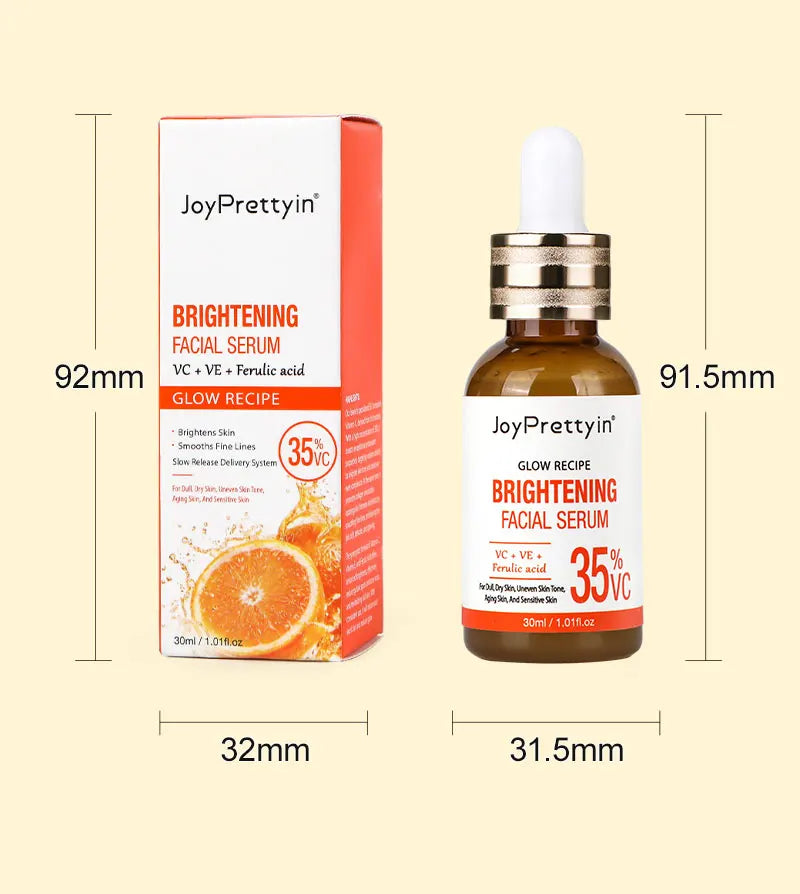 Vitamin C Face Serum Whitening Dark Spot Removal Hyaluronic Acid Facial Essence Skin Care Products 30ML