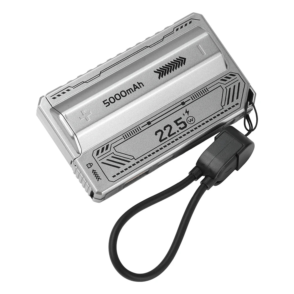 21700 Power Bank Case PD 20W Fast Charging Built In Cable Detachable Power Bank DIY Battery Case (Without Battery)