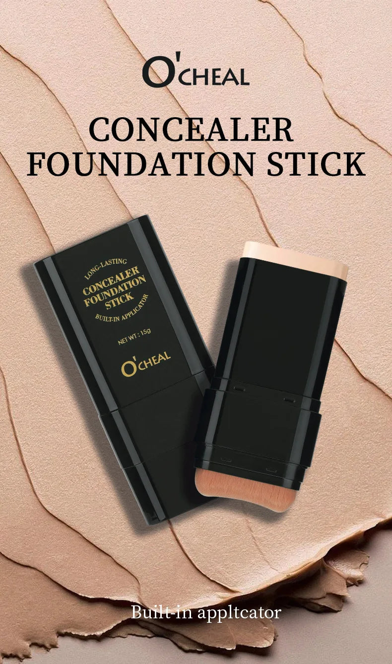 Matte Eraser Foundation Cream Stick Full Coverage Waterproof Oil-control Face Base Velvet Makeup Moist Light Concealer Foundatio