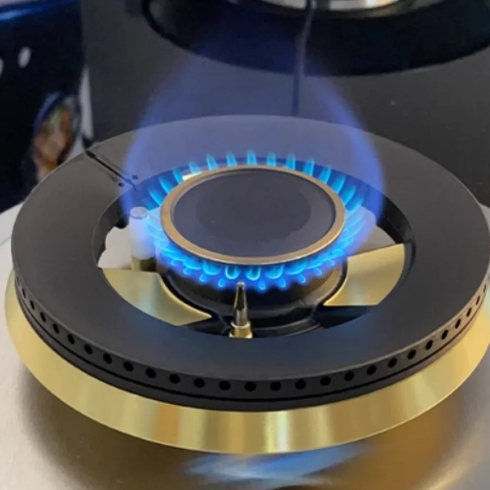 Happy Home 3-Burner Table Gas Cooktop Built-In Smart Tempered Glass Gas Stove for Household