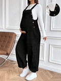Maternity Corduroy Bib Overalls Pants For Pregnant Women Clothes Pregnancy Adjustable Waist Jumpsuits Suspenders Trousers Pants