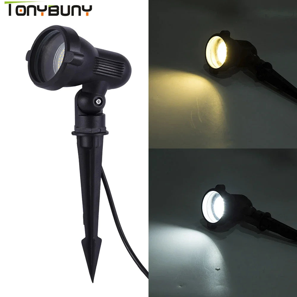 Outdoor LED Tree Light Waterproof Landscape Spotlight Garden Yard Lawn Spike Lamp Park Wall Washer Lighting