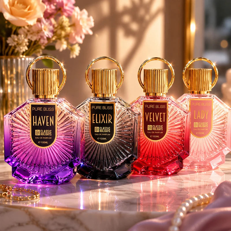 Luxury Arabic Perfume 100ml,dubai Long Lasting Charming Mature Musk Perfume,fresh Lotus Floral-woody Fragrance Body Spray 100ml