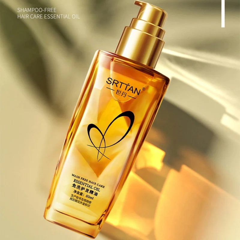 No Wash Hair Care Essential Oil, Soft Hair Care, No Wash Non Greasy, Hair Oil, Suitable for All Hair Types