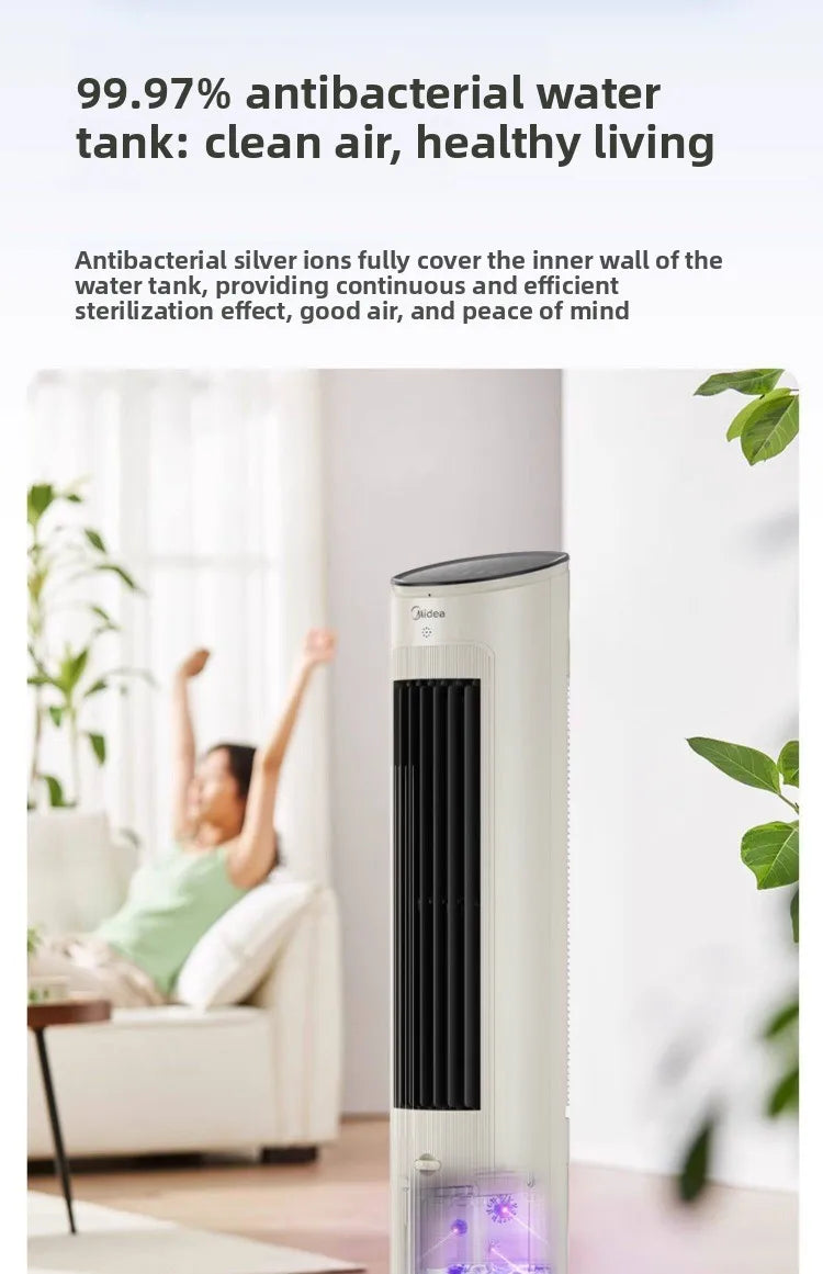 220V Midea Cooling Fan Portable Air Conditioner New Water Cooling System for Home Bedroom Office LYH