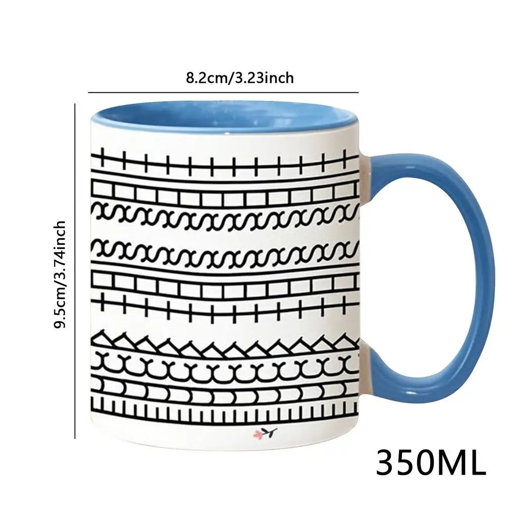 ceramic cup Drinking Cup Ins Style Coffee Cup Coffee Milk Tea Water Cup Cute Children Breakfast Cup Funny unique mug milk mug
