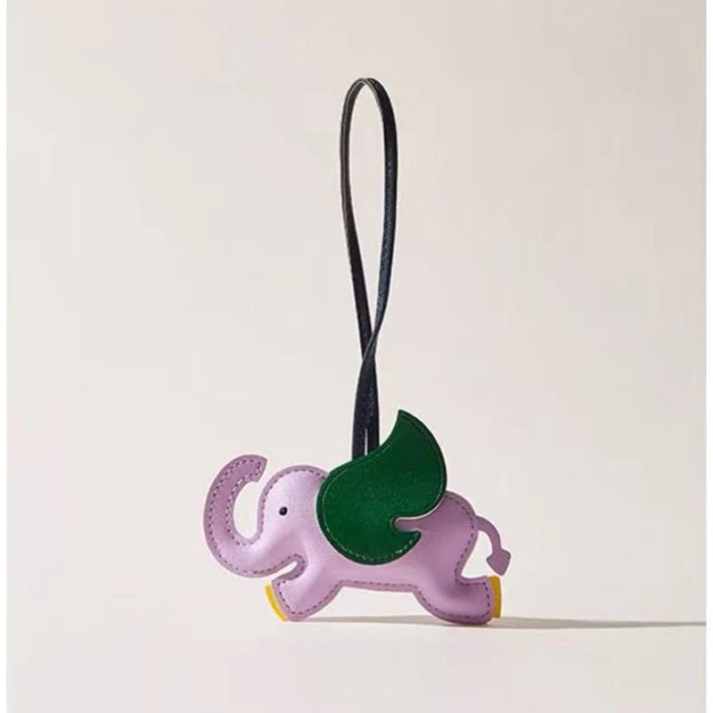 Cute and Playful Leather Dumbo Bag Pendant Bag Charm Bag Accessories School Bag Backpack Charm
