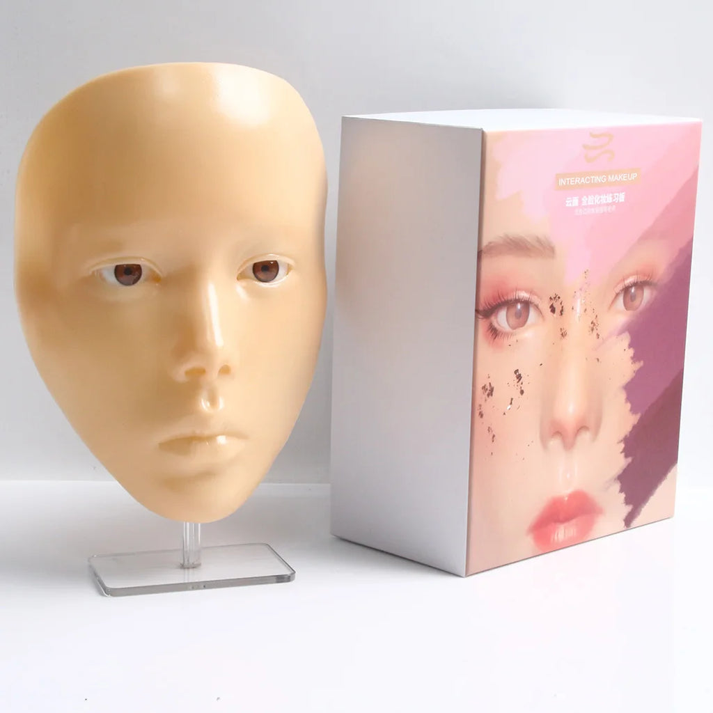 Makeup Full Face Practice Model 5D Silicone Bionic Skin Mannequin Eye eyebrow Eyelash Eyeshadow for beginner Makeup