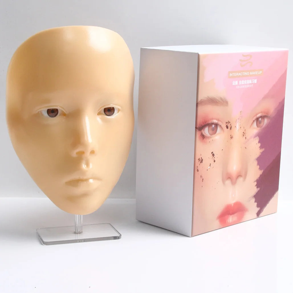 Makeup Full Face Practice Model 5D Silicone Bionic Skin Mannequin Eye eyebrow Eyelash Eyeshadow for beginner Makeup