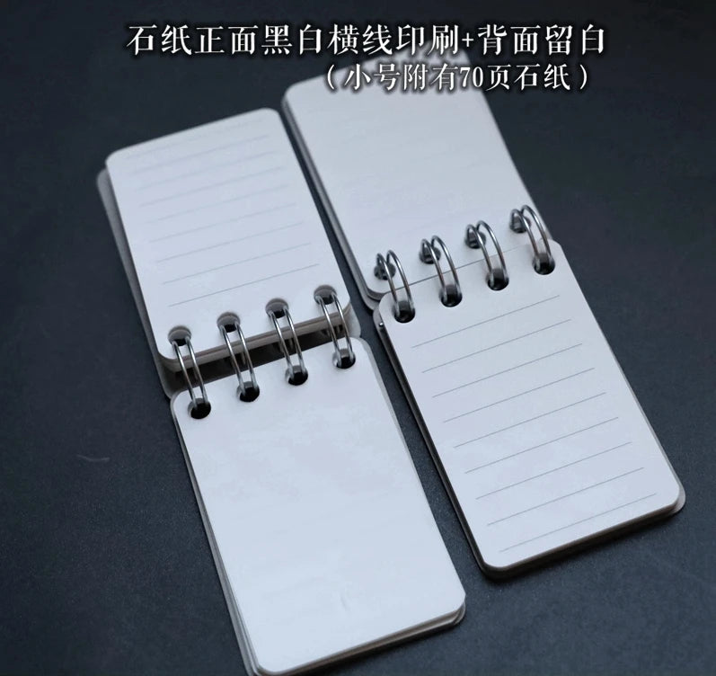 EDC Titanium Alloy Notepad Portable Recyclable Tools Outdoor DIY Survival Camping Gear EDC Multifunction Tools