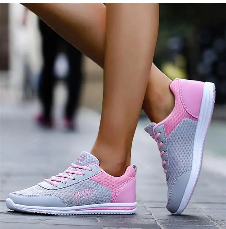 Sneakers Shoes Woman Fashion Lace Up Female Sneakers Breathable Women's Sports Shoes Comfortable Footwear Women's Shoes Sale