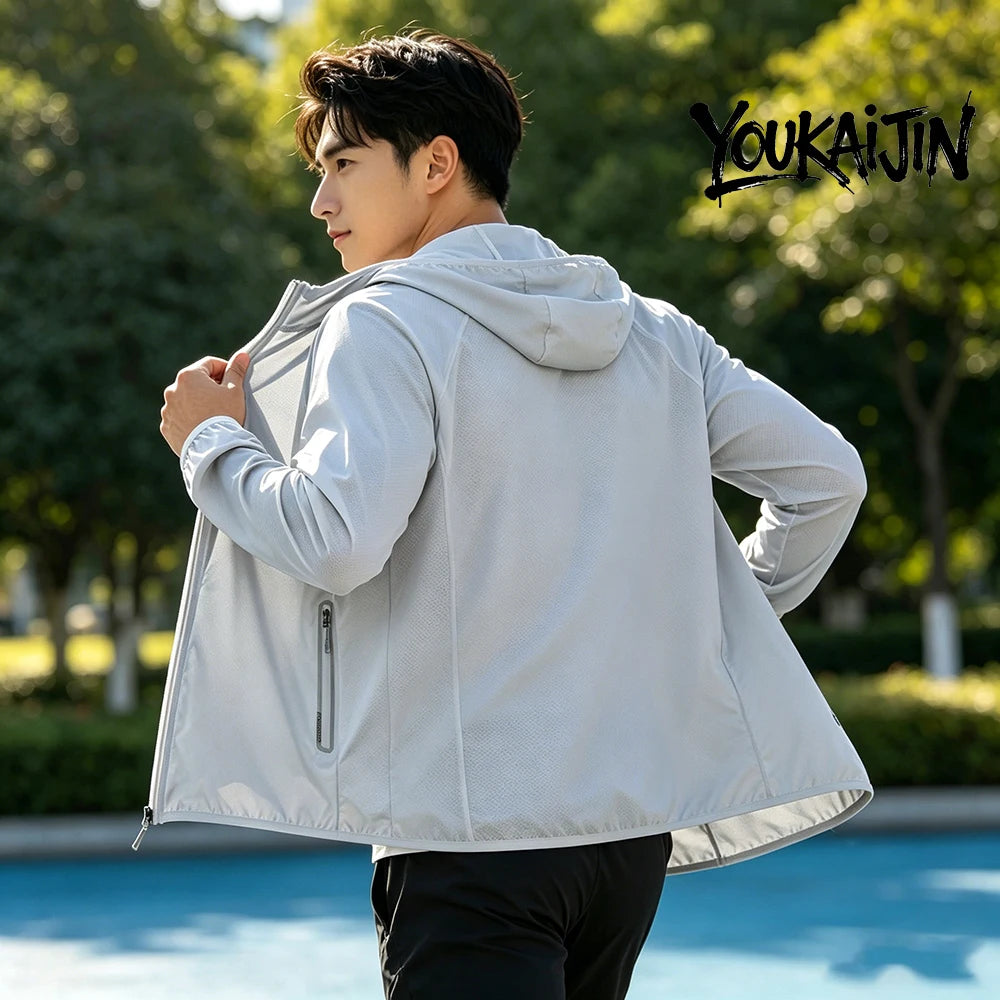 Summer New UPF 50+ UV Sun Protection Hoodie Jacket Men Women Lightweight Hiking Outdoor Long Sleeve Fishing Sun Shirt Coat