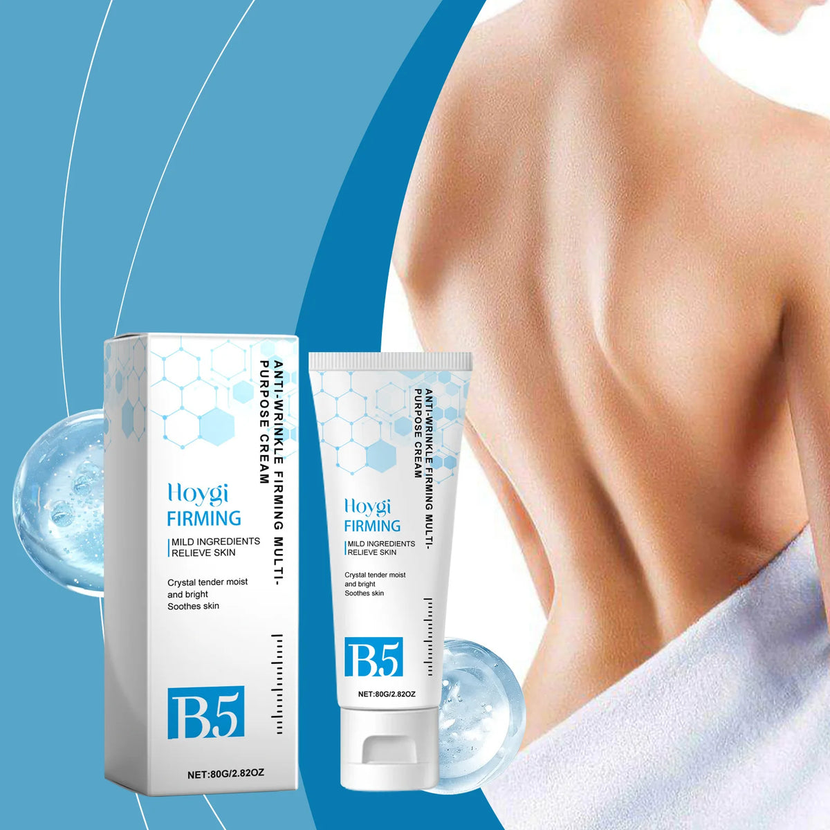 Body Firming Cream Moisturizing Improve Sagging Skin Repair Dryness Tightening Collagen Firming Vitamin B5 Body Butter Lotion