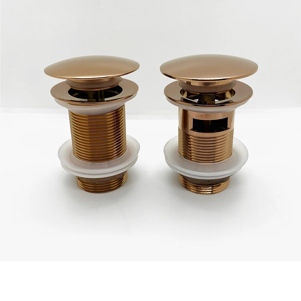 Rose Bathroom Siphon Drainer Sink Bottle Trap Modern Pop Up Filter Fixture Waste Stopper Set Washbasin Hose Accessory Renovation