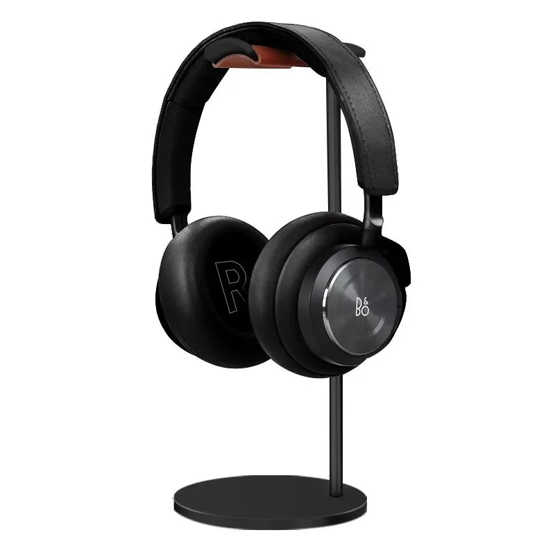 Curved Aluminum Headphone Stand Rack Sturdy Metal Gaming Headset Earphone Holder Hanger with Solid Base for Table Desk Display