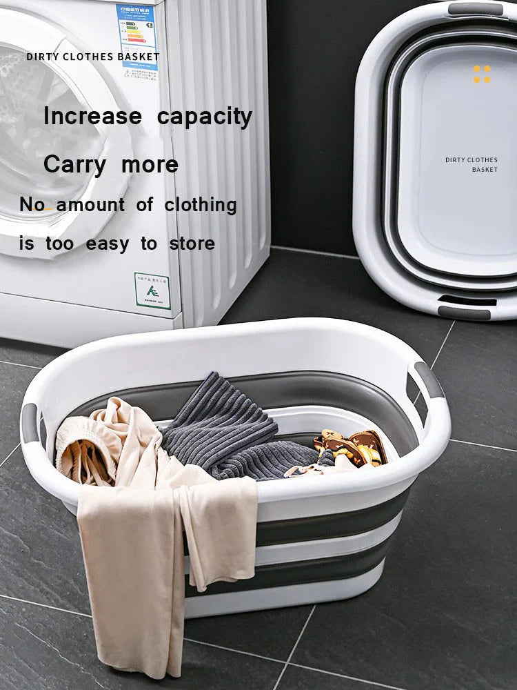Multi-function folding storage basket large capacity dirty clothes basket cat dog pet bath basin toy home storage sorting box