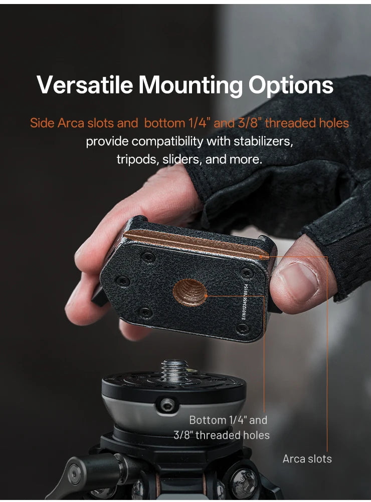 PGYTECH Arca-Type Quick Release Clamp & Plate V2 Set