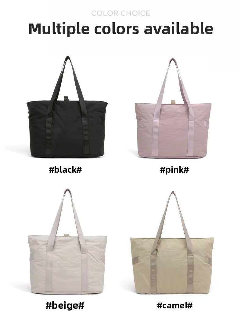 Women's Large Tote Bag with Padded Laptop Compartment, Yoga Mat Travel Work Daily Handbag Shoulder Bag