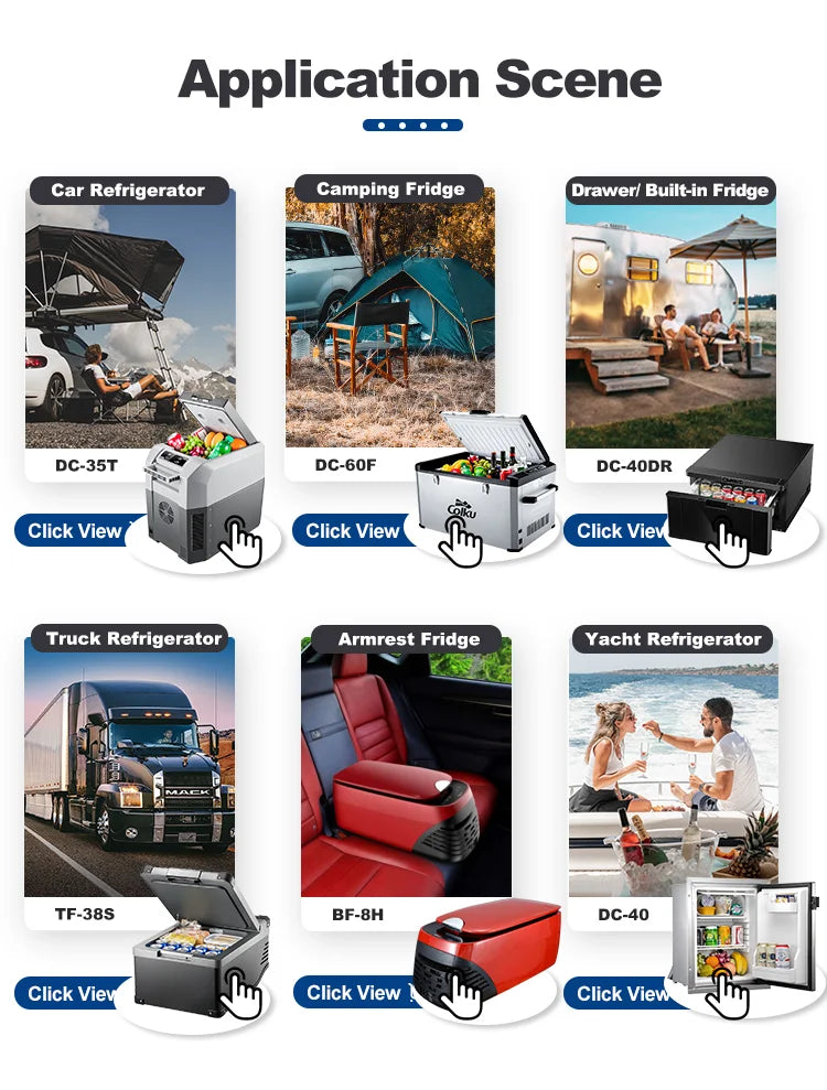 DC-23DR Drawer Truck Fridge 12V Caravan Freezer Built In Refrigerator For Faw Jiefang J7