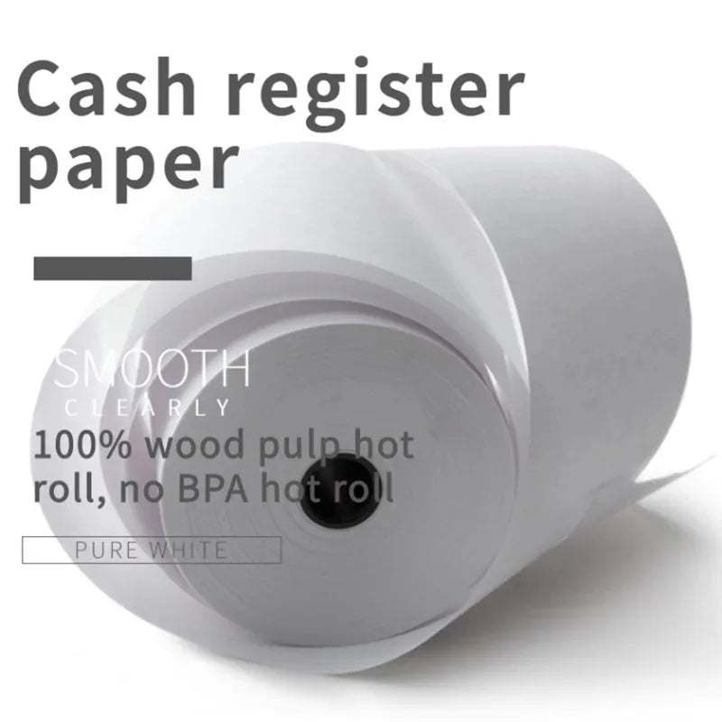 80mm Thermal Receipt Paper 3/6/10Rolls White Paper For 80mm Mini Portable Thermal Receipt Bill Printer For Business Printing